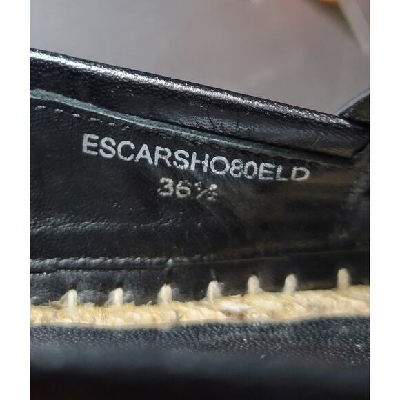 Burberry Hodgeson Women's Straw Stripped Espadrilles Slip On Flats with COA - Picture 10 of 10